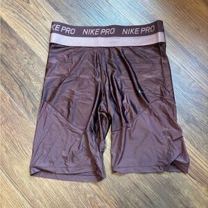 Nike Pro Brown Compression Shorts